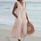 Vestido com Decote em V feminino