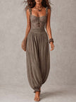 Teresa | Macacão boho com renda