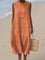 Vestido de algodão sem mangas feminino