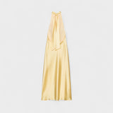 Vestido Halter Satinado feminino