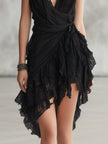 Úrsula | Vestido mini halter com renda