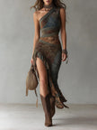 Iara | Vestido maxi de um ombro