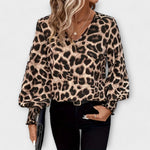 Blusa Estilosa Leopardo feminino