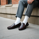Sapatos em couro verdadeiro masculino