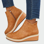 Botins de couro ortopédicos feminino