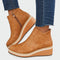 Botins de couro ortopédicos feminino
