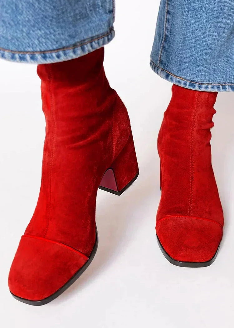 Renata – Botins elegantes de salto largo