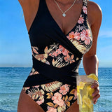 Fato de Banho Elara Floral com Efeito Modelador