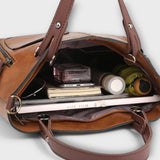 Bolsa de couro elegante feminino