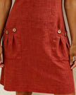 Lívia | Vestido Casual com Fecho e Bolsos
