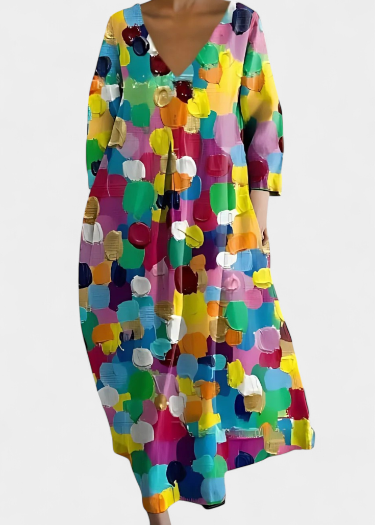 Vestido Fluido com Estampa feminino