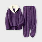 Conjunto de flanela aconchegante feminino