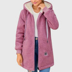 Casaco polar com estilo feminino
