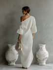 Helena | Vestido maxi assimétrico