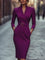 Vestido Justo Preto Refinado feminino
