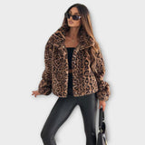Casaco de Leopardo feminino