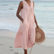 Vestido com Decote em V feminino