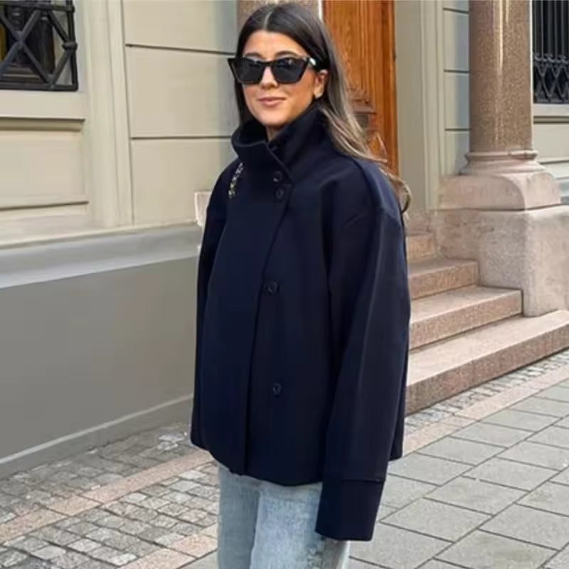 Casaco Curto Luxuoso feminino