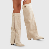 Botas Altas com Design Elegante feminino
