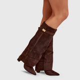 Botas Altas com Design Elegante feminino