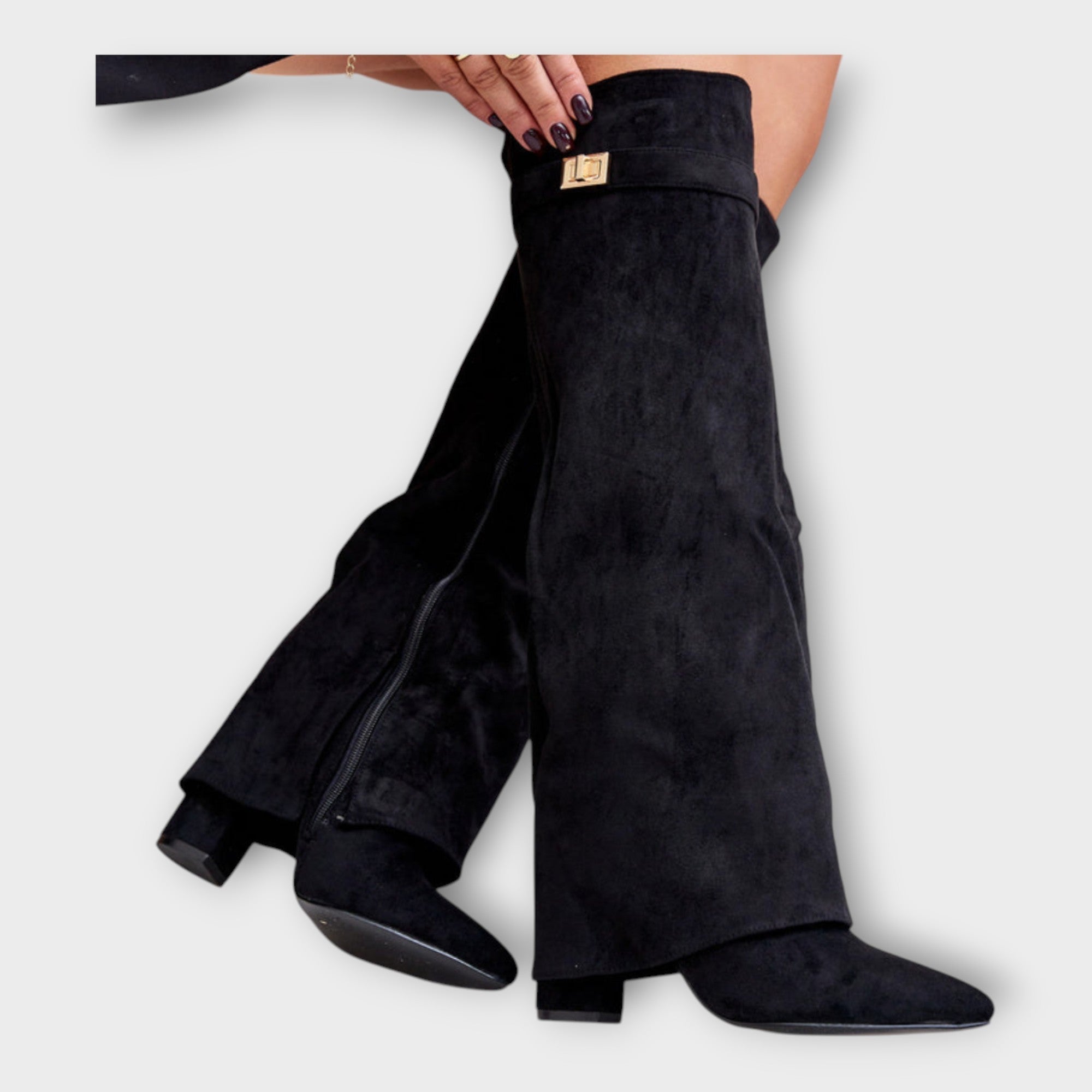 Botas Altas com Design Elegante feminino
