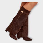 Botas Altas com Design Elegante feminino