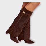 Botas Altas com Design Elegante feminino