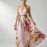 Vestido maxi Amiel floral leve