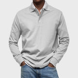 Eduardo - Polo De Luxo De Mangas Compridas masculino