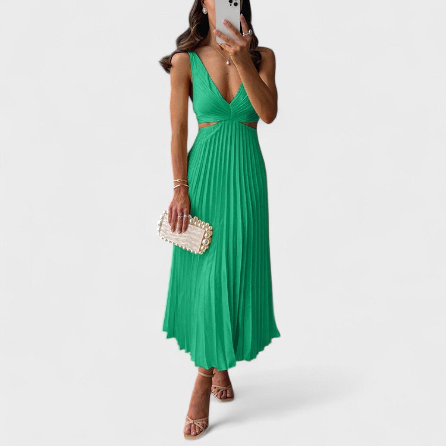 Vestido midi feminino
