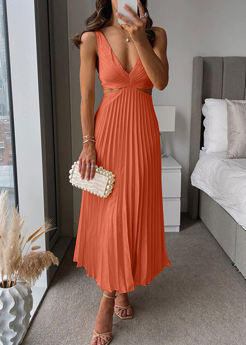 Vestido Sem Mangas Midi feminino