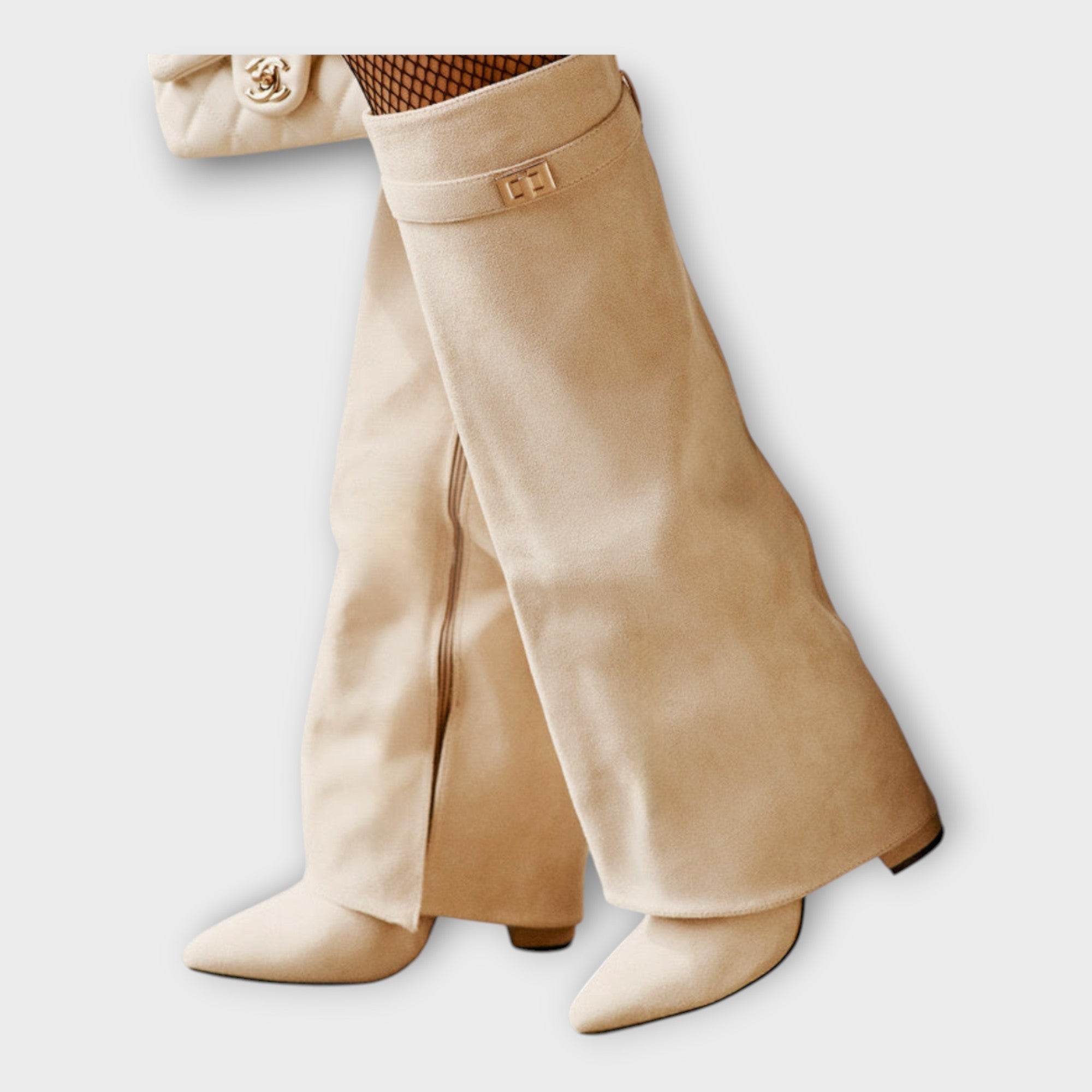 Botas Altas com Design Elegante feminino
