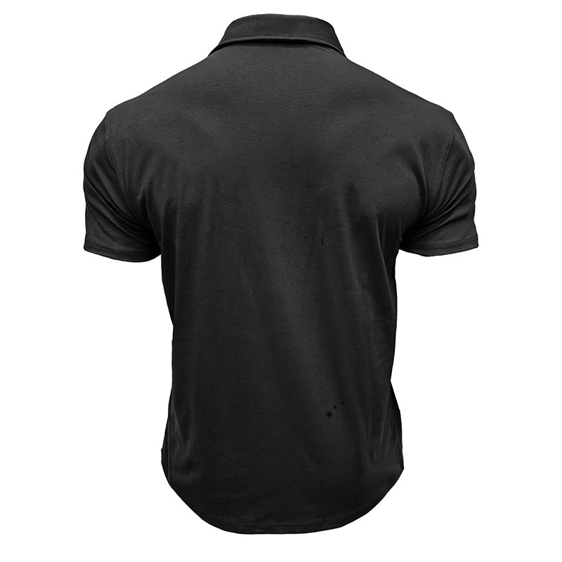 Camisa de algodão com bolsos masculino