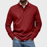 Eduardo - Polo De Luxo De Mangas Compridas masculino
