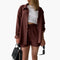 Conjunto de duas peças chique feminino