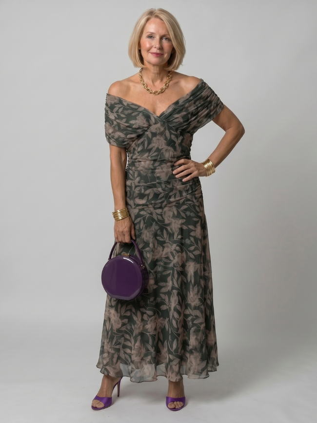 Susy - Vestido midi fluido