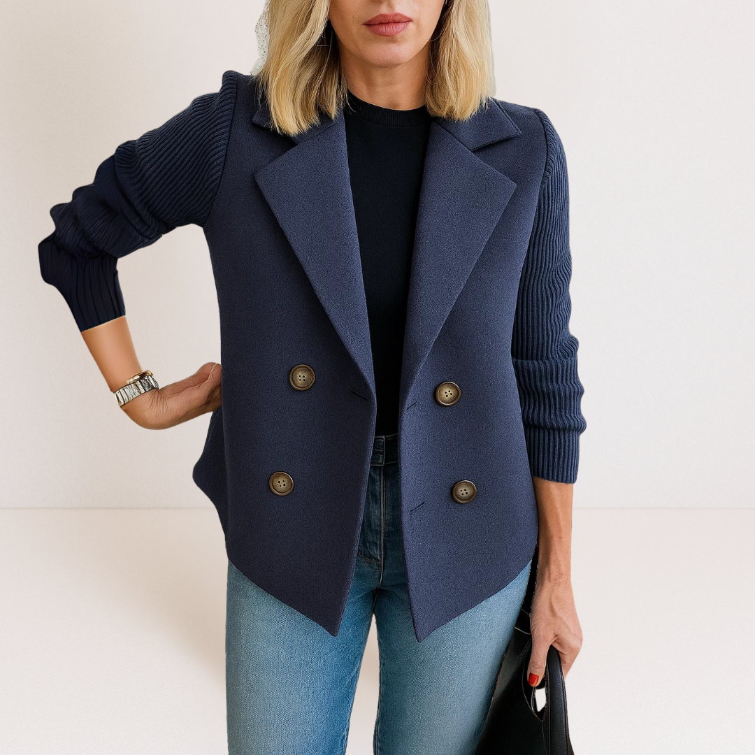 Casaco Elegante com Malha feminino
