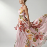 Vestido maxi Amiel floral leve
