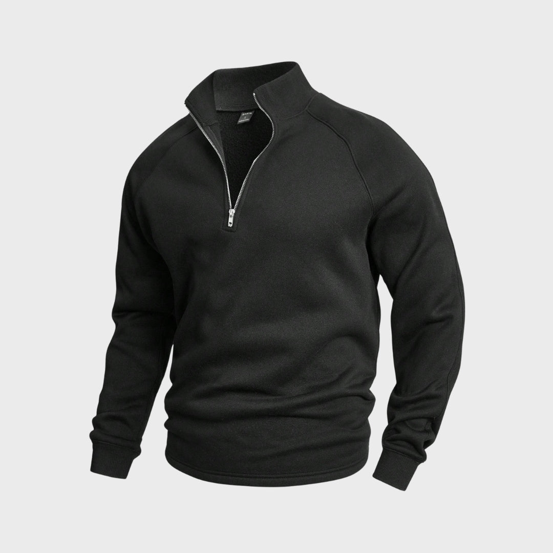 António - Pullover com fecho de meia altura masculino
