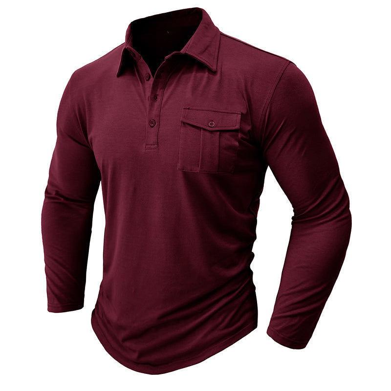 Camisa casual com bolsos masculino