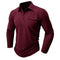 Camisa casual com bolsos masculino