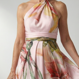 Vestido maxi Amiel floral leve