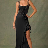 Vestido Corset em Cetim feminino