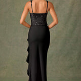 Vestido Corset em Cetim feminino