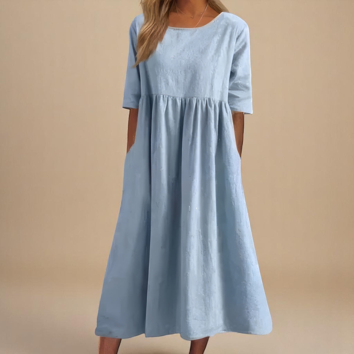 Vestido Em Algodão Arejado feminino
