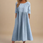 Vestido Em Algodão Arejado feminino