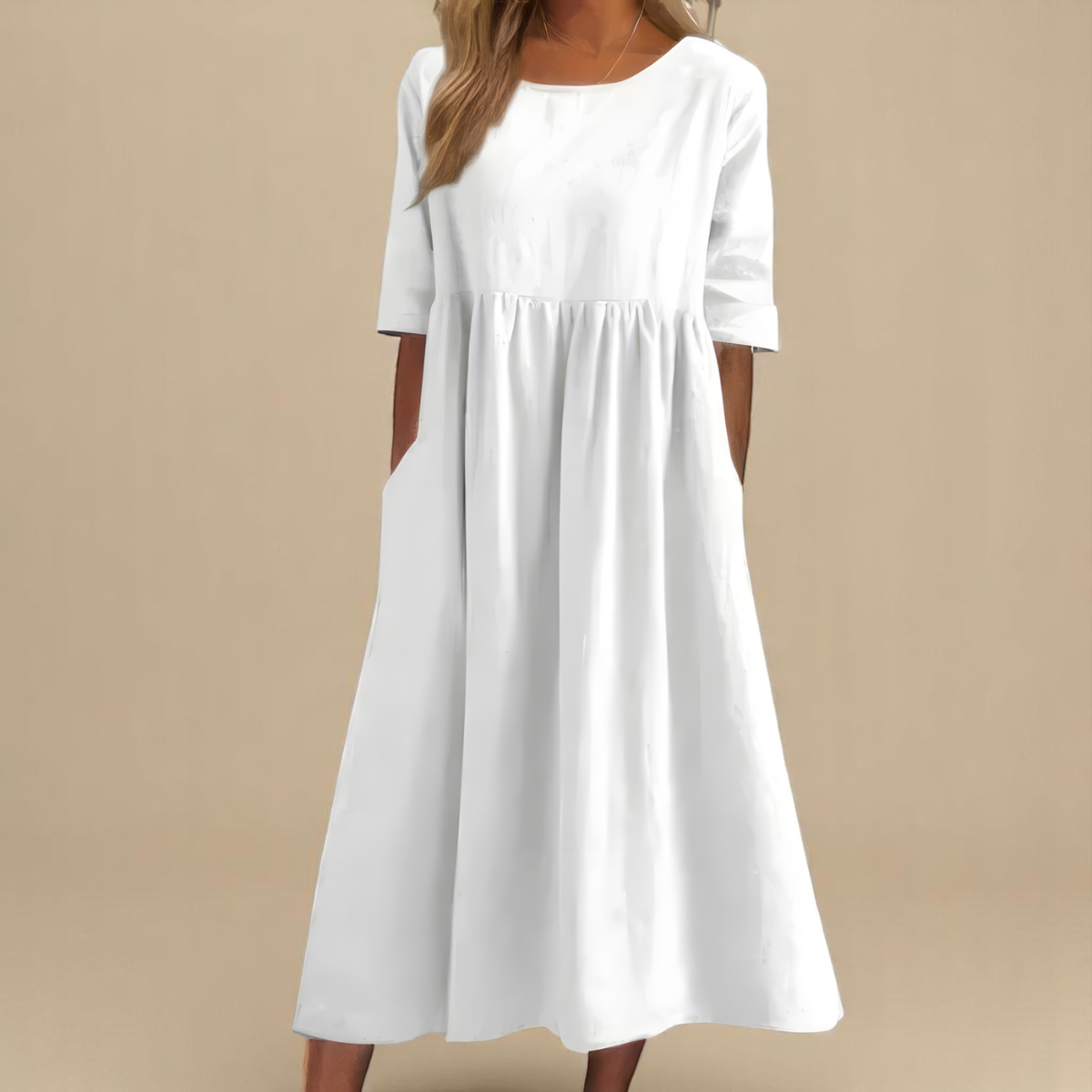 Vestido Em Algodão Arejado feminino
