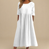 Vestido Em Algodão Arejado feminino