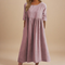 Vestido Em Algodão Arejado feminino