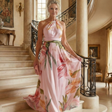Vestido maxi Amiel floral leve